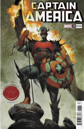 Captain America (9th Series) 26A published by Marvel with cover art by Julian Totino Tedesco