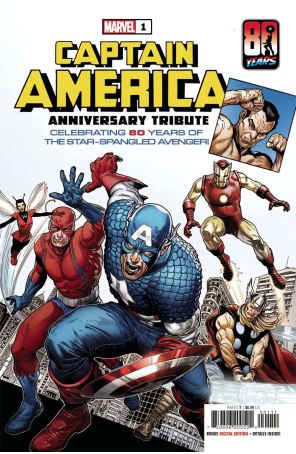 Captain America Anniversary Tribute 1 published by Marvel with cover art by Steve Mcniven