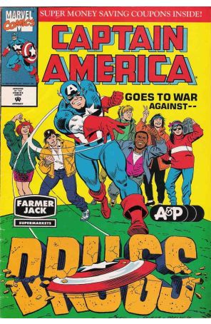 Captain America Goes to War Against Drugs 1C published by Marvel