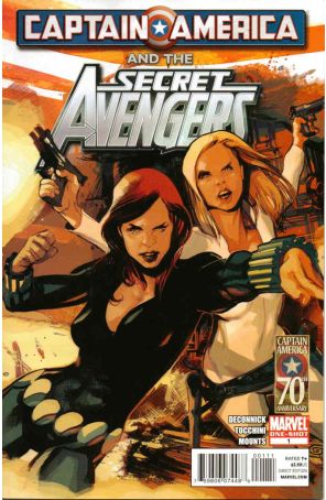 Captain America and the Secret Avengers 1 published by Marvel with cover art by Greg Tocchini