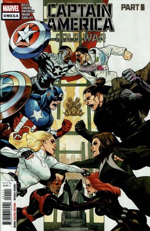Captain America: Cold War Omega 1 published by Marvel with cover art by C.B. Cebulski
