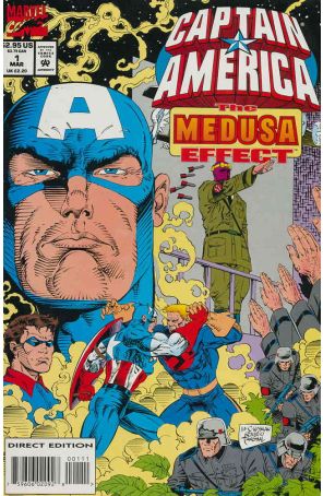 Captain America: Medusa Effect 1 published by Marvel with cover art by M.C. Wyman