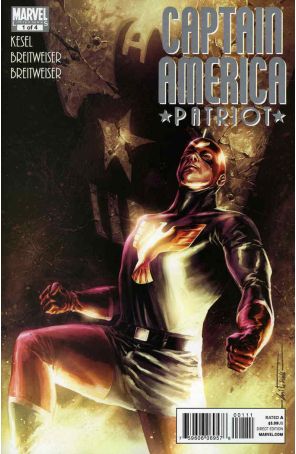 Captain America: Patriot 1 published by Marvel with cover art by Mitch Breitweiser