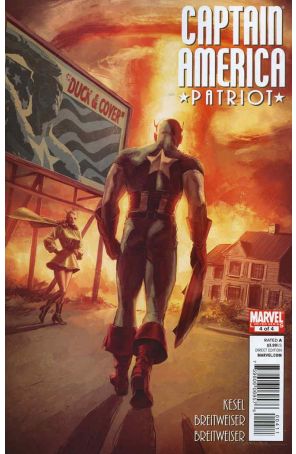 Captain America: Patriot 4 published by Marvel with cover art by Mitch Breitweiser