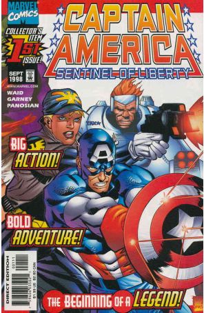 Captain America: Sentinel of Liberty 1 published by Marvel with cover art by Ron Garney