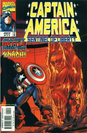 Captain America: Sentinel of Liberty 11 published by Marvel with cover art by John Romita