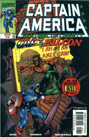Captain America: Sentinel of Liberty 8 published by Marvel with cover art by Cully Hamner