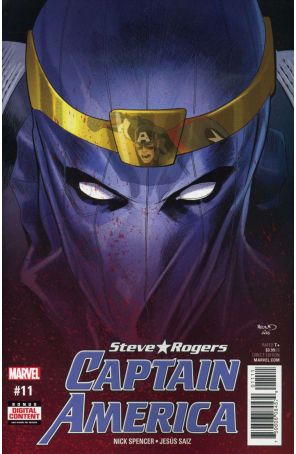 Captain America: Steve Rogers 11 published by Marvel with cover art by Elizabeth Torque