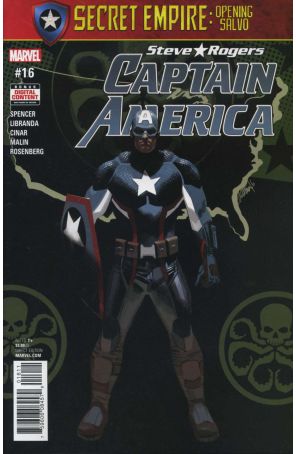 Captain America: Steve Rogers 16 published by Marvel with cover art by Daniel Acuña