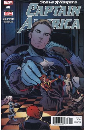 Captain America: Steve Rogers 8 published by Marvel with cover art by Stephanie Hans