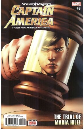 Captain America: Steve Rogers 9 published by Marvel with cover art by Elizabeth Torque
