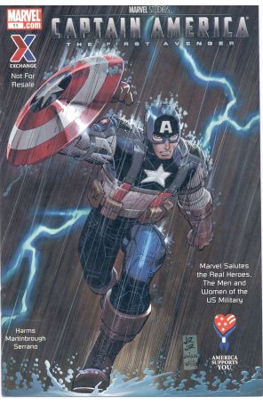Captain America: The First Avenger 11 published by Marvel with cover art by John Romita Jr.