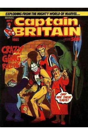 Captain Britain (2nd Series) 2 published by Marvel with cover art by Alan Davis