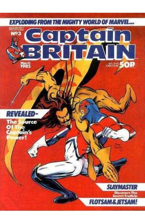 Captain Britain (2nd Series) 3 published by Marvel with cover art by Alan Davis