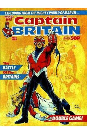 Captain Britain (2nd Series) 5 published by Marvel with cover art by Alan Davis