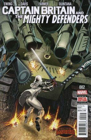 Captain Britain And the Mighty Defenders 2 published by Marvel with cover art by Alan Davis
