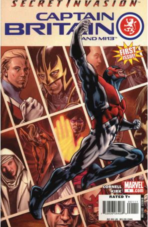 Captain Britain and MI:13 1 published by Marvel with cover art by Leonard Kirk