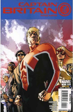 Captain Britain and MI:13 11 published by Marvel with cover art by Stuart Immonen
