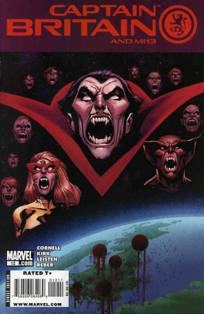 Captain Britain and MI:13 12 published by Marvel with cover art by Stuart Immonen