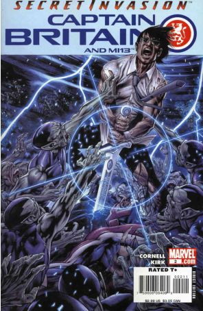 Captain Britain and MI:13 2 published by Marvel with cover art by Leonard Kirk