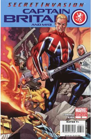 Captain Britain and MI:13 3 (2nd) published by Marvel