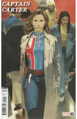 Captain Carter 2A published by Marvel with cover art by Marc Aspinall