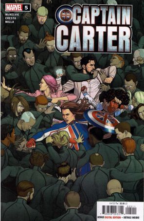Captain Carter 5 published by Marvel with cover art by Jamie McKelvie