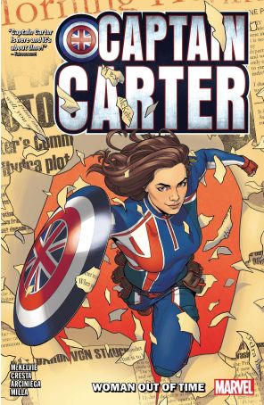 Captain Carter TPB 1 published by Marvel with cover art by Jamie McKelvie