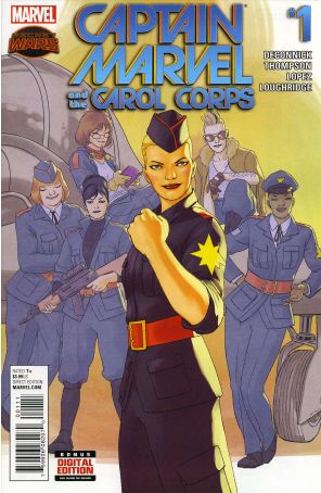 Captain Marvel And the Carol Corps 1 published by Marvel with cover art by David Lopez