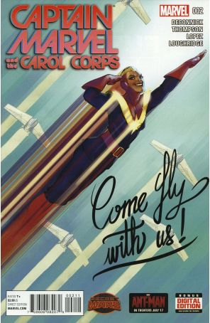 Captain Marvel And the Carol Corps 2 published by Marvel with cover art by David Lopez