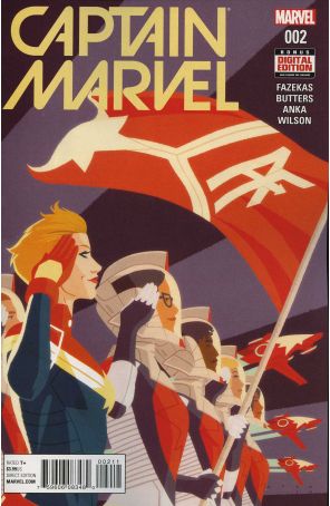 Captain Marvel (10th Series) 2 published by Marvel with cover art by Kris Anka