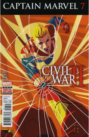 Captain Marvel (10th Series) 7 published by Marvel with cover art by Kris Anka