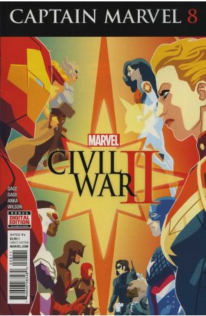 Captain Marvel (10th Series) 8 published by Marvel with cover art by Kris Anka