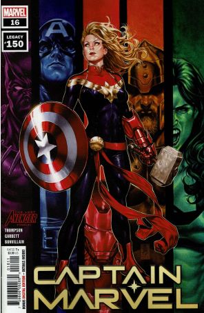 Captain Marvel (11th Series) 16 published by Marvel with cover art by Mark Brooks