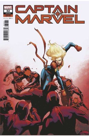 Captain Marvel (11th Series) 32B published by Marvel with cover art by Lee Garbett
