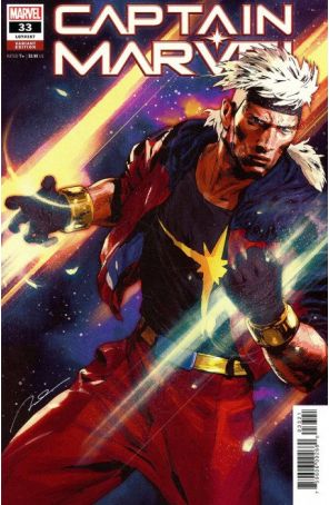 Captain Marvel (11th Series) 33A published by Marvel with cover art by Gerald Parel