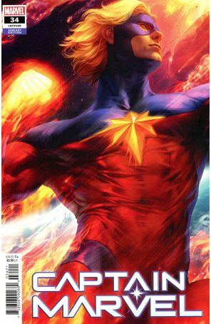 Captain Marvel (11th Series) 34A published by Marvel with cover art by Artgerm