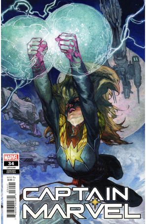 Captain Marvel (11th Series) 34C published by Marvel with cover art by Simone Bianchi