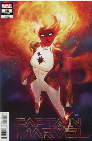 Captain Marvel (11th Series) 35A published by Marvel with cover art by Russell Dauterman