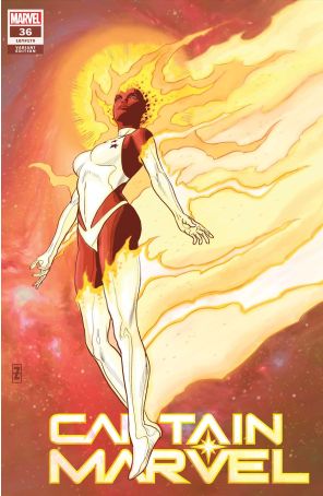 Captain Marvel (11th Series) 36A published by Marvel with cover art by Patrick Zircher