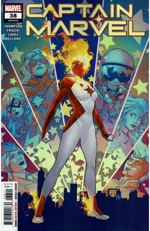 Captain Marvel (11th Series) 38 published by Marvel with cover art by R. B. Silva
