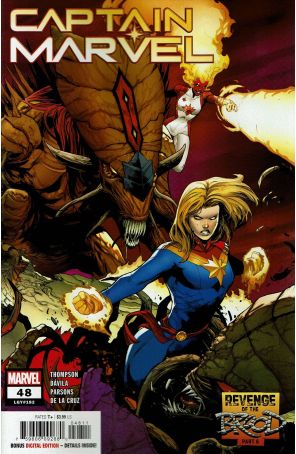 Captain Marvel (11th Series) 48 published by Marvel with cover art by Juan Frigeri