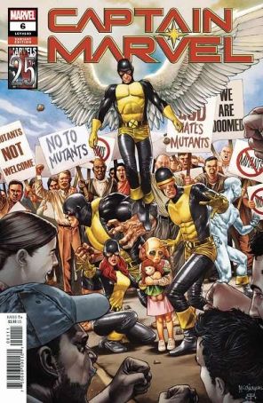 Captain Marvel (11th Series) 6A published by Marvel with cover art by Mico Suayan