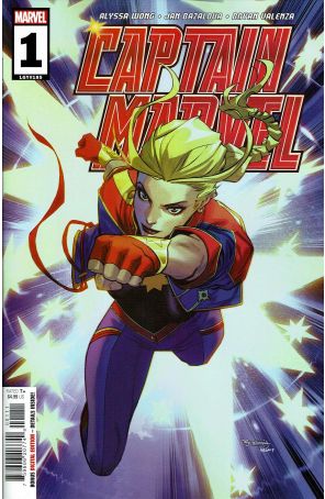 Captain Marvel (12th Series) 1 published by Marvel with cover art by Stephen Segovia