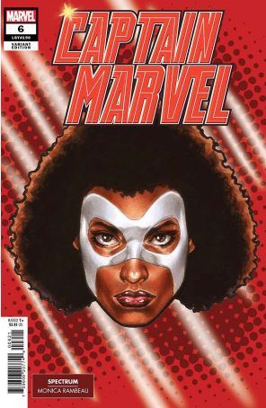Captain Marvel (12th Series) 6A published by Marvel with cover art by Mark Brooks