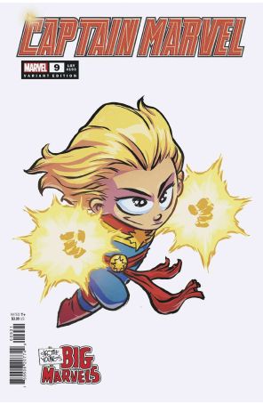 Captain Marvel (12th Series) 9A published by Marvel with cover art by Skottie Young