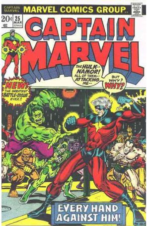 Captain Marvel (1st Series) 25 published by Marvel