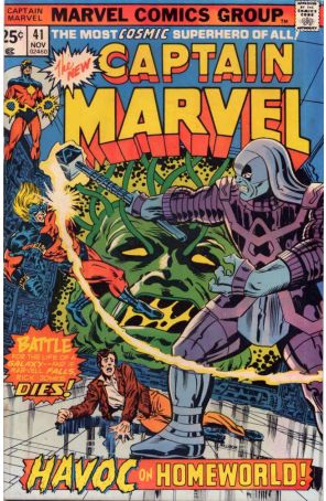 Captain Marvel (1st Series) 41 published by Marvel with cover art by Al Milgrom
