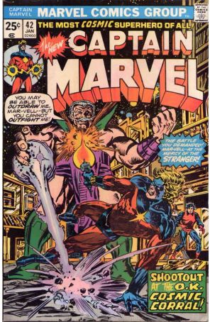 Captain Marvel (1st Series) 42 (with Marvel Value Stamp) published by Marvel