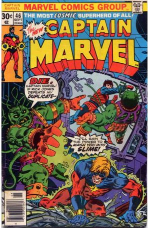 Captain Marvel (1st Series) 46 published by Marvel with cover art by Al Milgrom